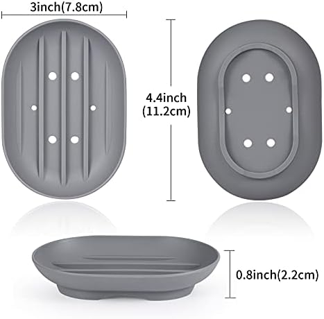 Luckyiren Bathroom Soap Dish Holder Stand Saver Tray