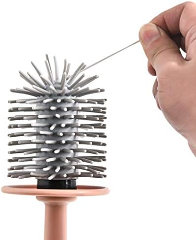 SPOUR Toilet Brush with Holder Long Handle and TPR Brush Head