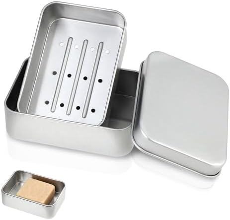 Ouligay Metal Soap Box - Durable Bar Soap Holder for Home and Travel