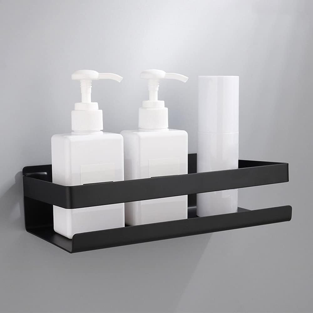 Shower Shelf Organizer Wall Mount Aluminum Caddy Black