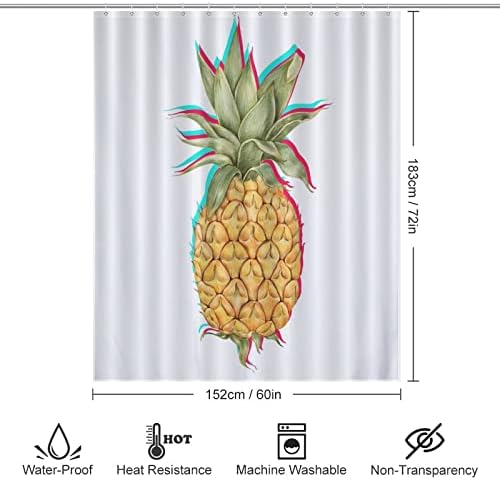 Sweet Natural Food Shower Curtain Lemon Summer Design 60x72 Inch