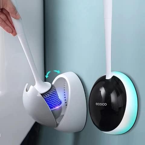 Automatic Toilet Cleaning Brush with Holder and Drainage
