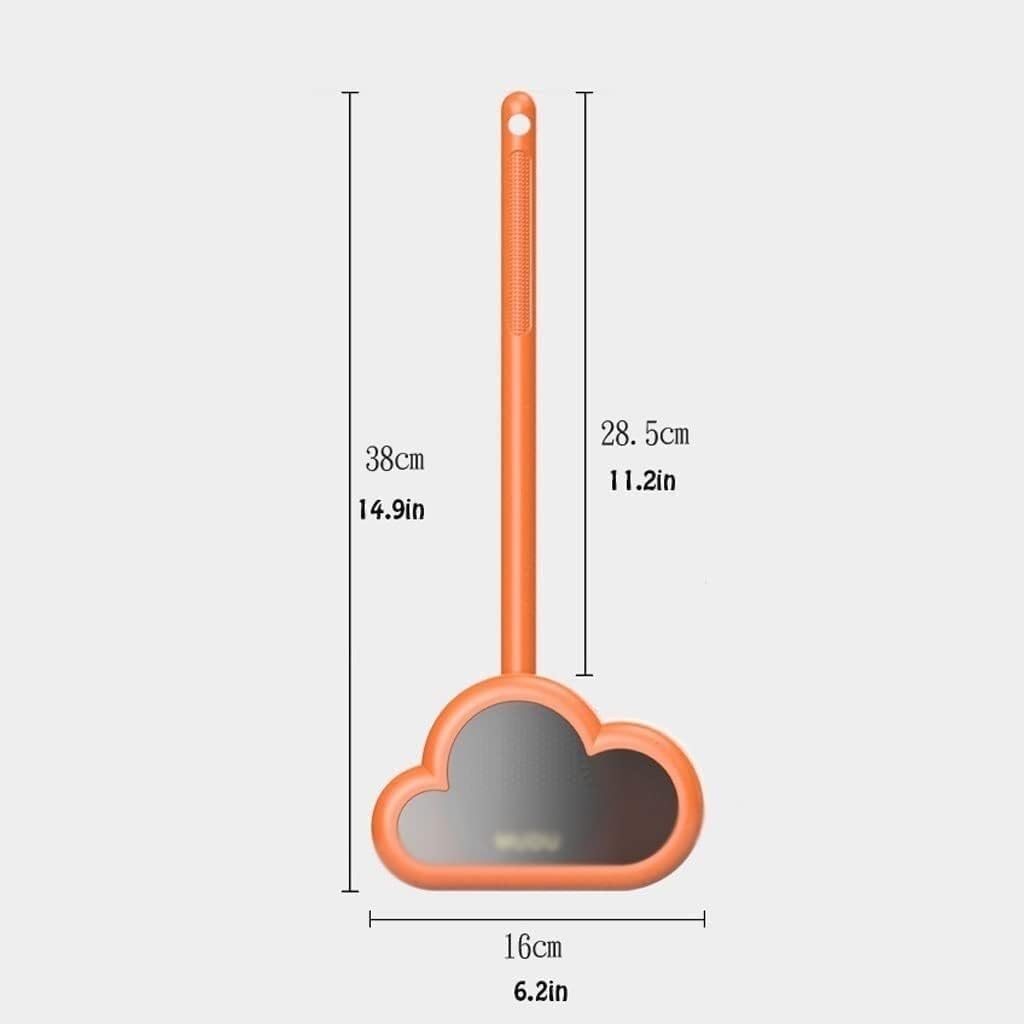 Wall-Mounted Toilet Brush with Holder - White 16x38cm
