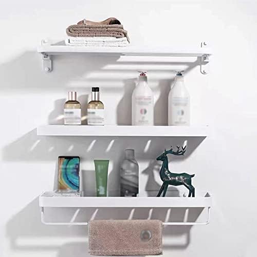 Shower Shelf Racks Storage Rack with Towel Bars Wall Mounted Caddy