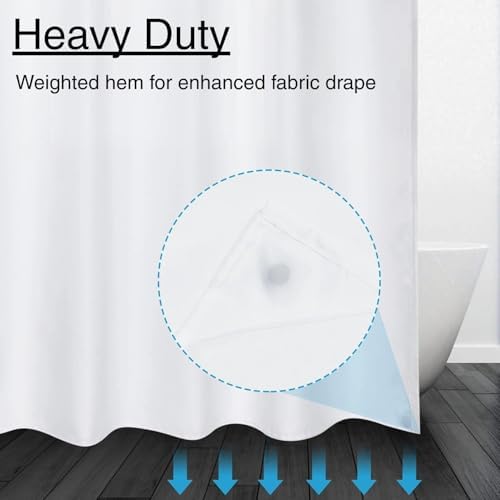 GKLEASG No Hook Shower Curtain Set
