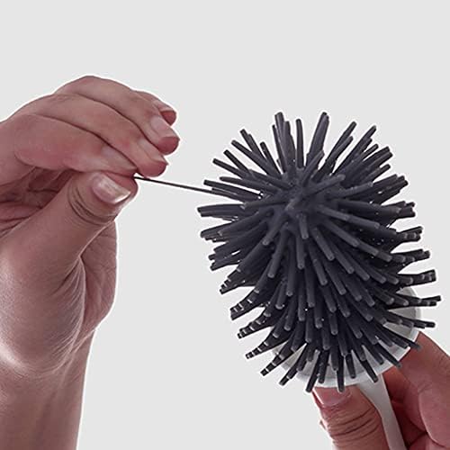 UNNS Toilet Brush with Wall-Mounted Holder and Soft Hair