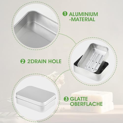 Ouligay Metal Soap Box - Durable Bar Soap Holder for Home and Travel