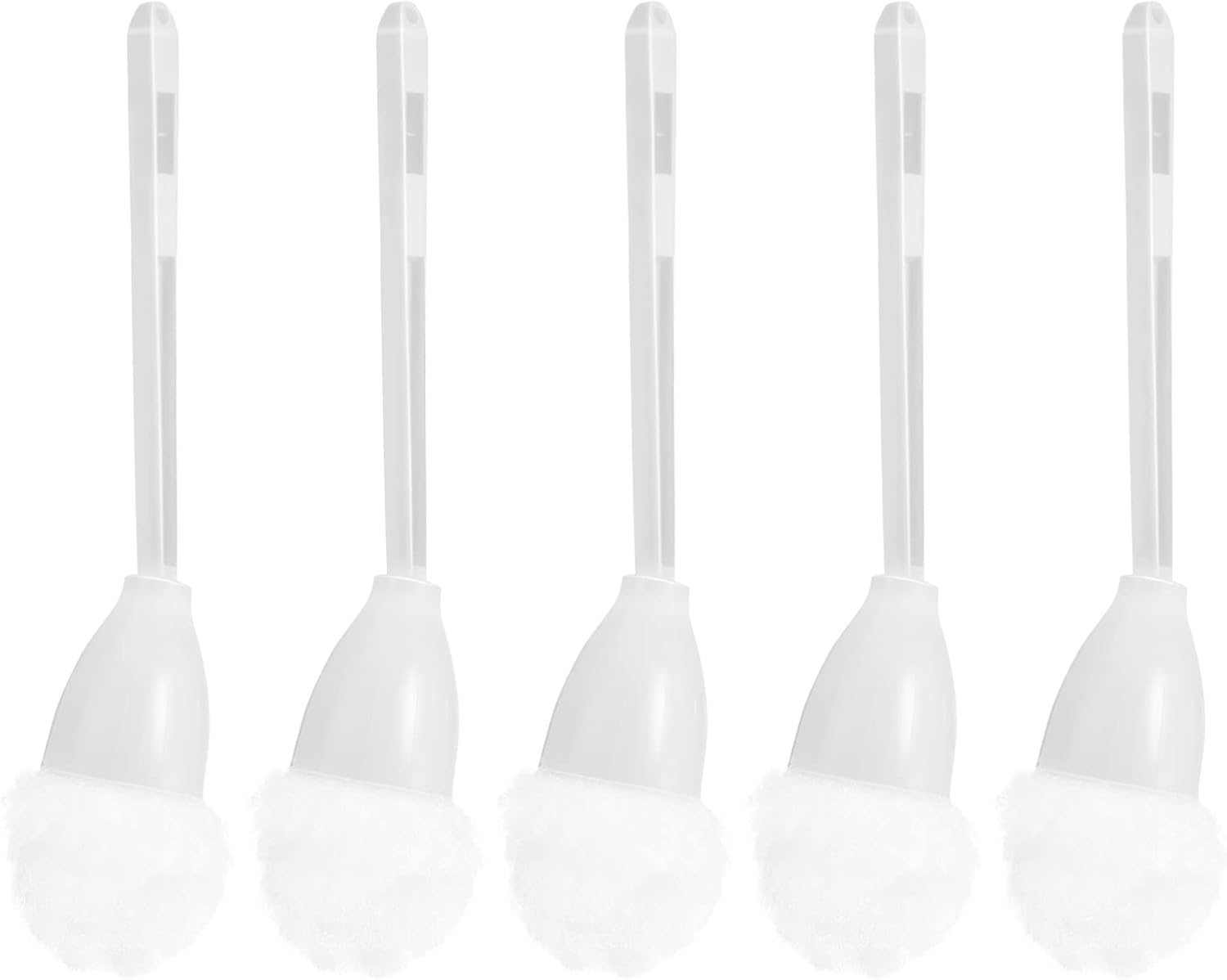 Tofficu Toilet Brush 5 Pcs with Handles for Deep Cleaning