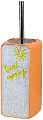 Good Morning with Sunshine Resin Toilet Brush Set