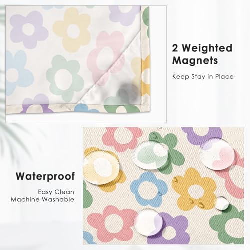 Culudea Vintage Flower Shower Curtain Set 1