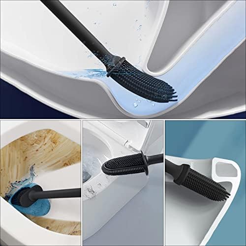 Glaxcidy Silicone Bath Brush with Ventilated Holder 1