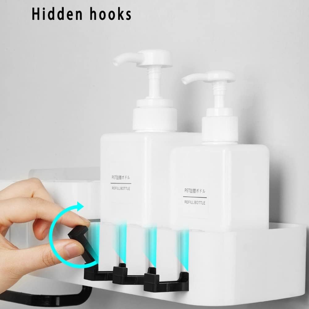 Shower Caddy with Rotating Shelf and Dry Storage Design