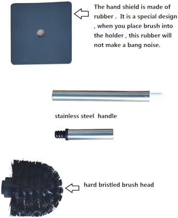 WENDIN Marble Resin Toilet Brush Holder Set