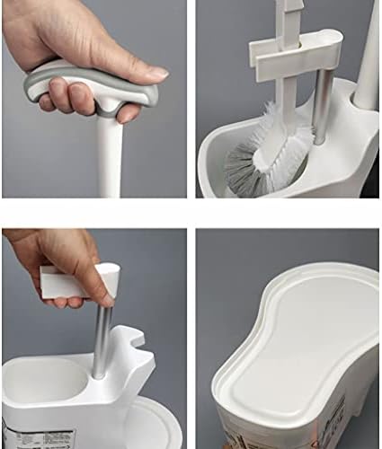 Toilet Brush and Plunger Set with Non-Slip Holder