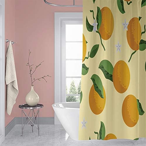OERJU 60x72inch Waterproof Shower Curtain with Hooks