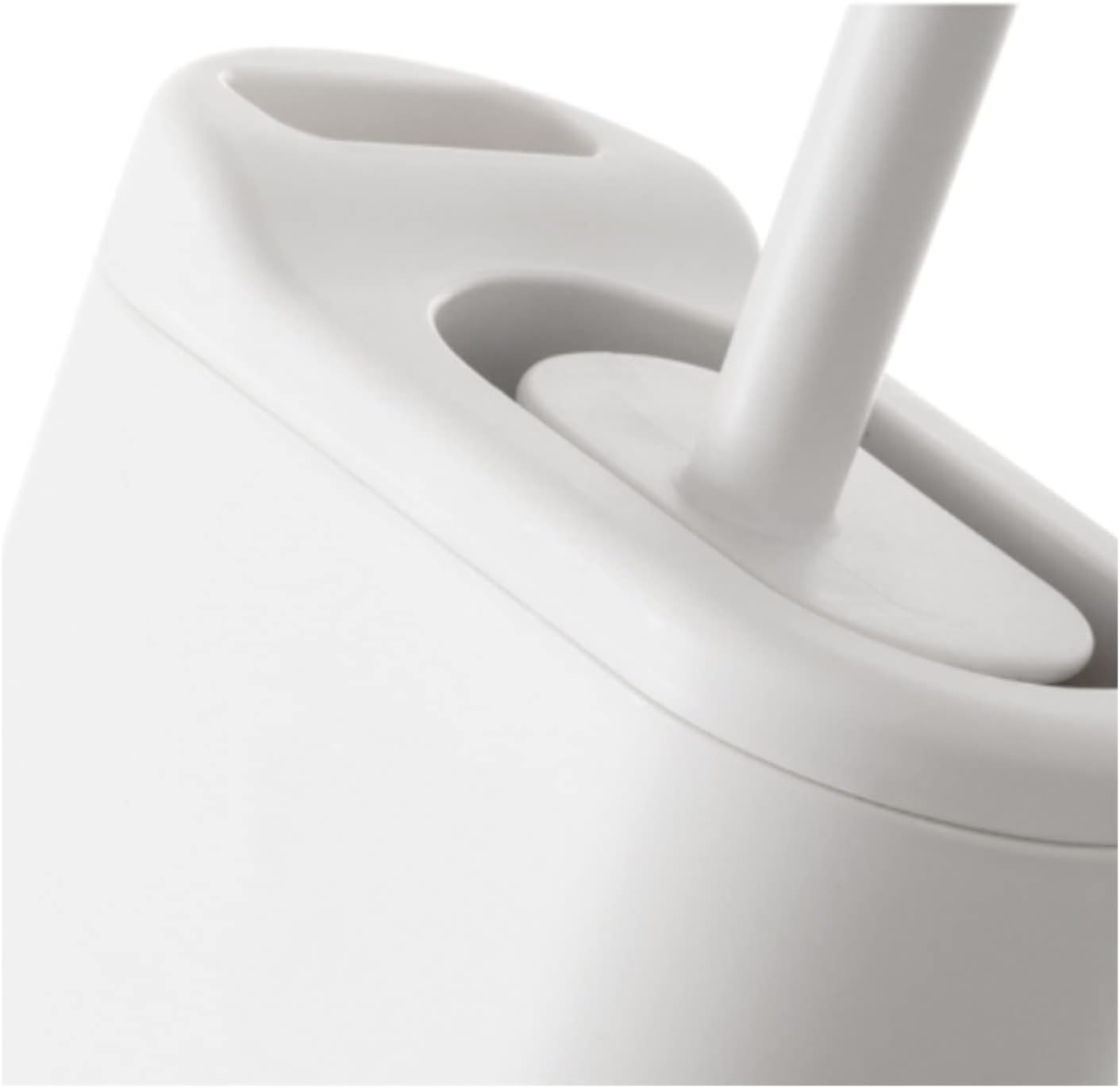 TOMYEUS Toilet Brush with Crevice Tool and Drain Hole
