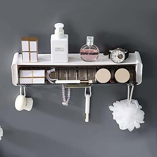 ANNBKA Multifunctional Shower Caddy with 6 Hooks No Drilling Wall Mount Organizer