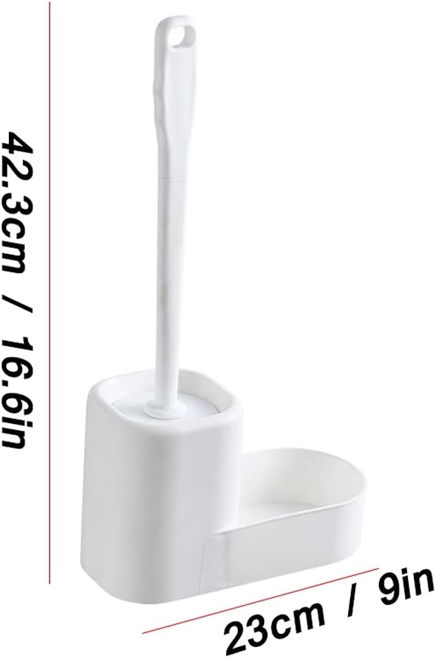 YZERTLH Toilet Brush with Wall-Mounted Holder