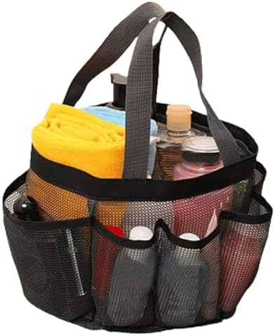 Mesh Shower Caddy Bag 8-Pocket Portable and Lightweight