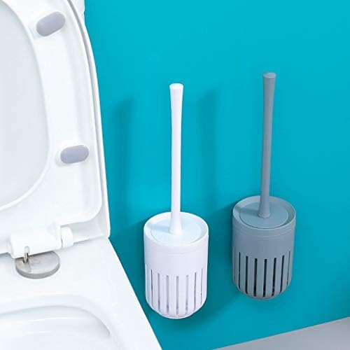 Toilet Brush with Bracket Spherical Nylon Head Durable and Easy to Use