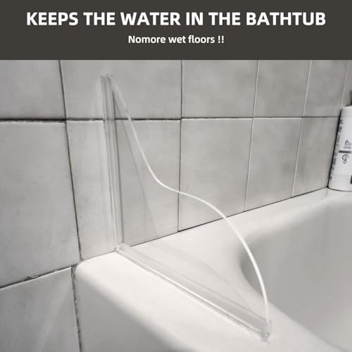 KOMOHOM Shower Splash Guard for Bathtub Corner