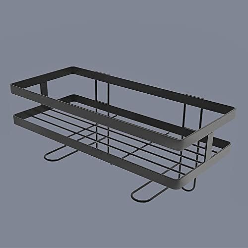 Wall-Mounted Shower Shelf Racks Black Multifunctional Bath Organizer