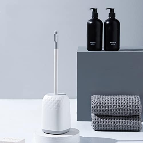 DLUXCA Toilet Brush with Base for Hygienic Bathroom Cleaning