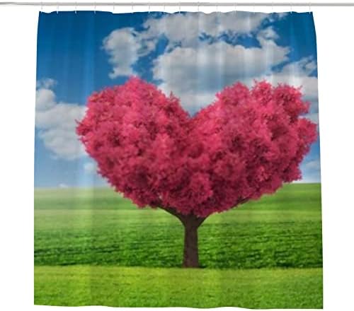 Hapuxt 60x72 Inch Waterproof Shower Curtain with 12 Hooks
