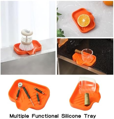 MicoYang Silicone Soap Dish with Drain Spout - 49x32 1