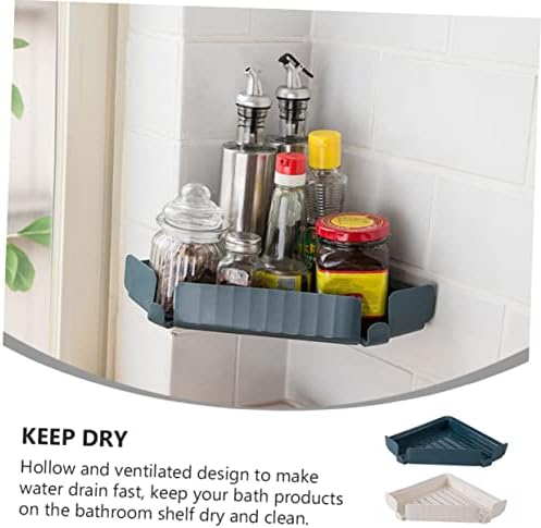 Beatifufu Bathroom Storage Holder Corner Shelf Adhesive Organizer