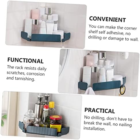 Beatifufu Bathroom Storage Holder Corner Shelf Adhesive Organizer