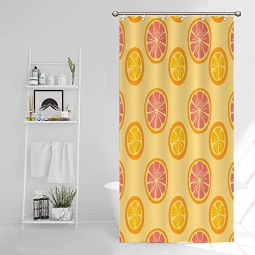 Fresh Fruit Shower Curtain Liner 35x71 Lemon Pattern