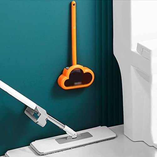 Wall-Mounted Toilet Brush with Holder - White 16x38cm