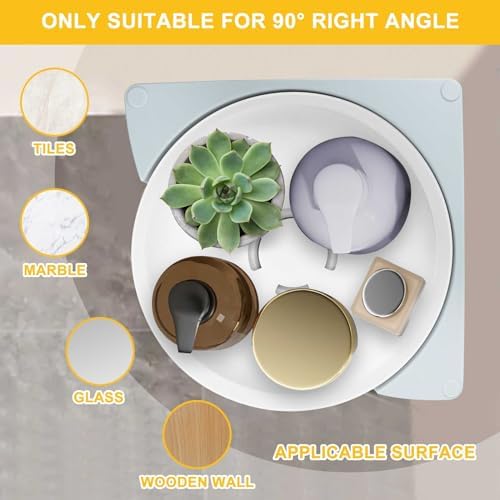 Qivine 360 Rotating Corner Shower Shelf