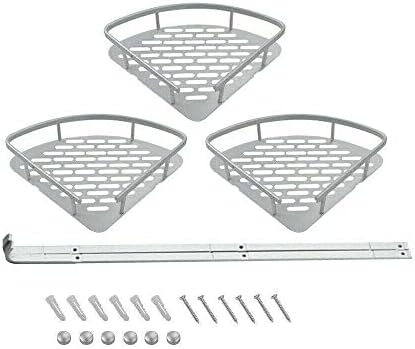 FINANCIALLY LIT LKOP 3 Tier Corner Shower Caddy