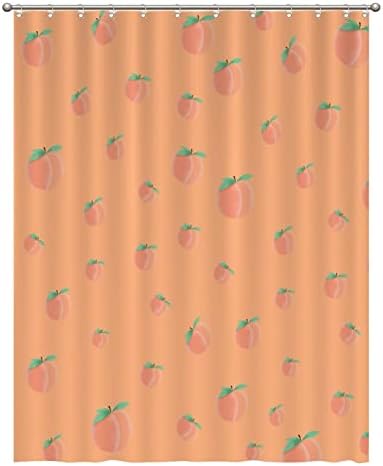 Funny Fruit Shower Curtains 71 x 91 Durable Set with Hooks