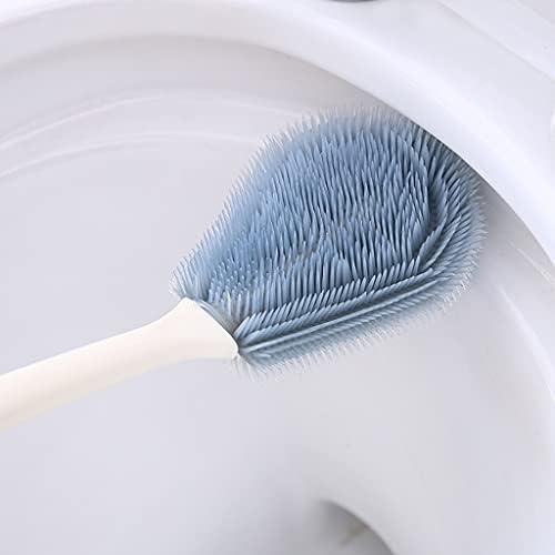 Stylish Toilet Brush Holder with Long Handle and Soft Bristles