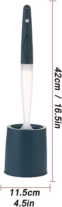 Toilet Brush with Wall Mount Holder Soft Bristles 360 Cleaning Tool