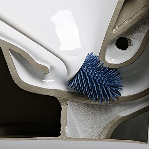 Stylish Toilet Brush Set with Holder Bigblue Color