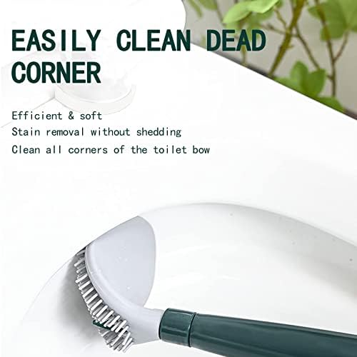 Refillable Toilet Brush with Wall Mount Holder and Soap Dispenser
