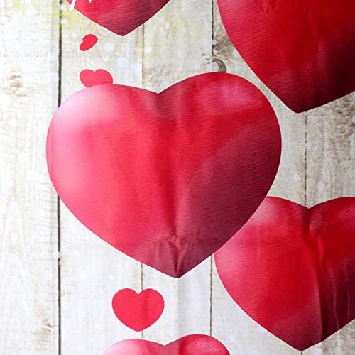 LFEEY Romantic Heart Shower Curtain Set 72x72 Inch