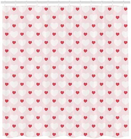 Ambesonne Love Decor Shower Curtain Set 75 Inches Long