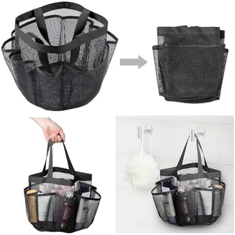 FINANCIALLY LIT LKOP Portable 2 Packs Shower Caddy