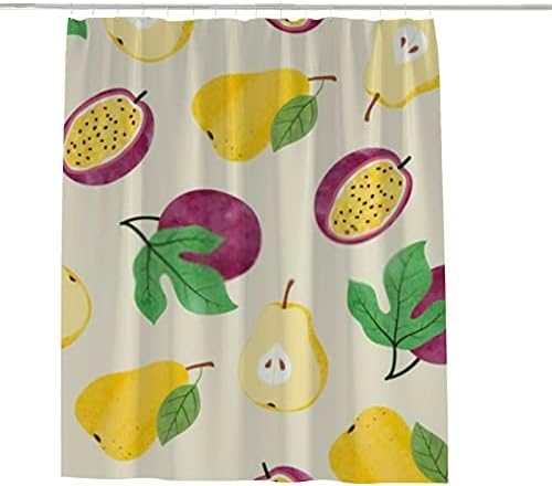 Rashu Shower Curtain Set with Hooks 72 Inch Waterproof
