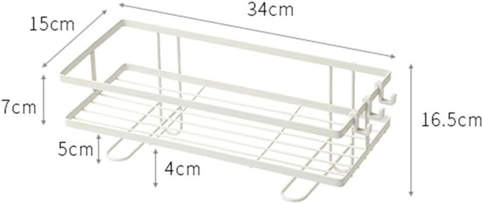 ANNBKA White Waterproof Wall Mount Shower Caddy