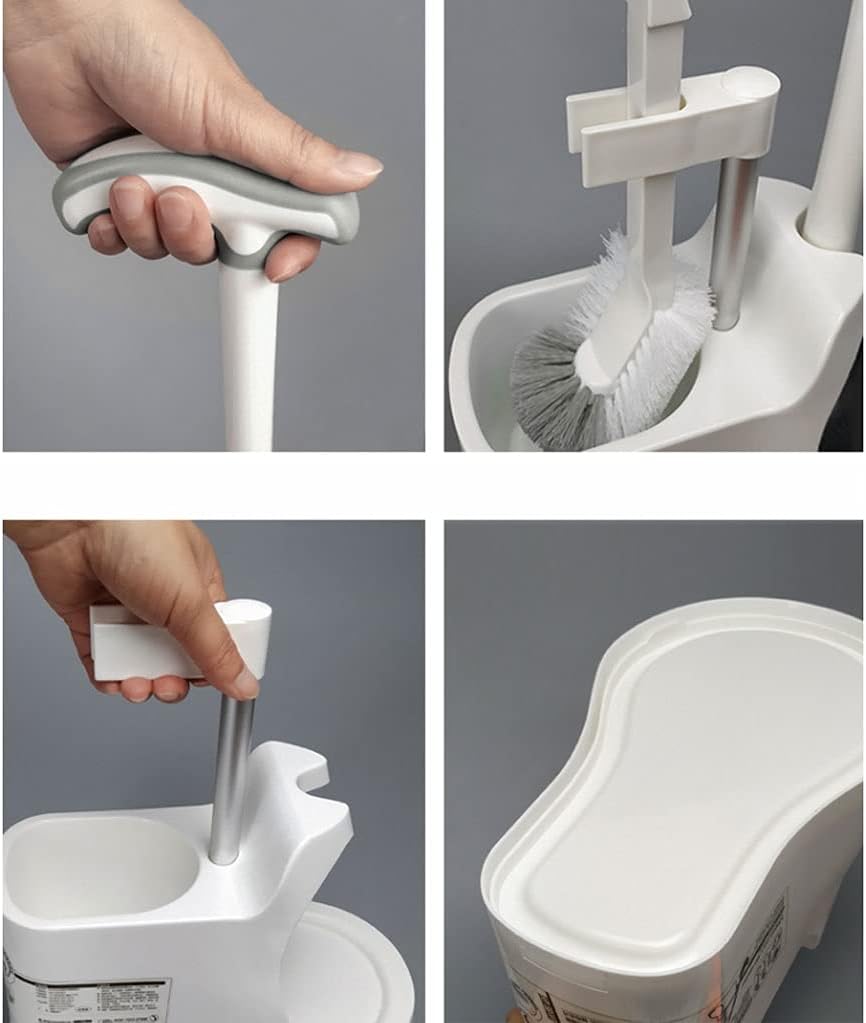 Toilet Brush and Plunger Set with Non-Slip Holder