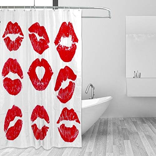 Guitong Shower Curtain with Hooks and Design