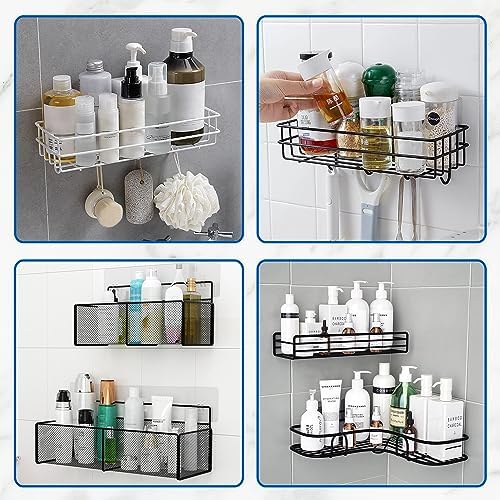 KNCLUX 2 Pcs Adhesive Shower Caddy Replacement 1