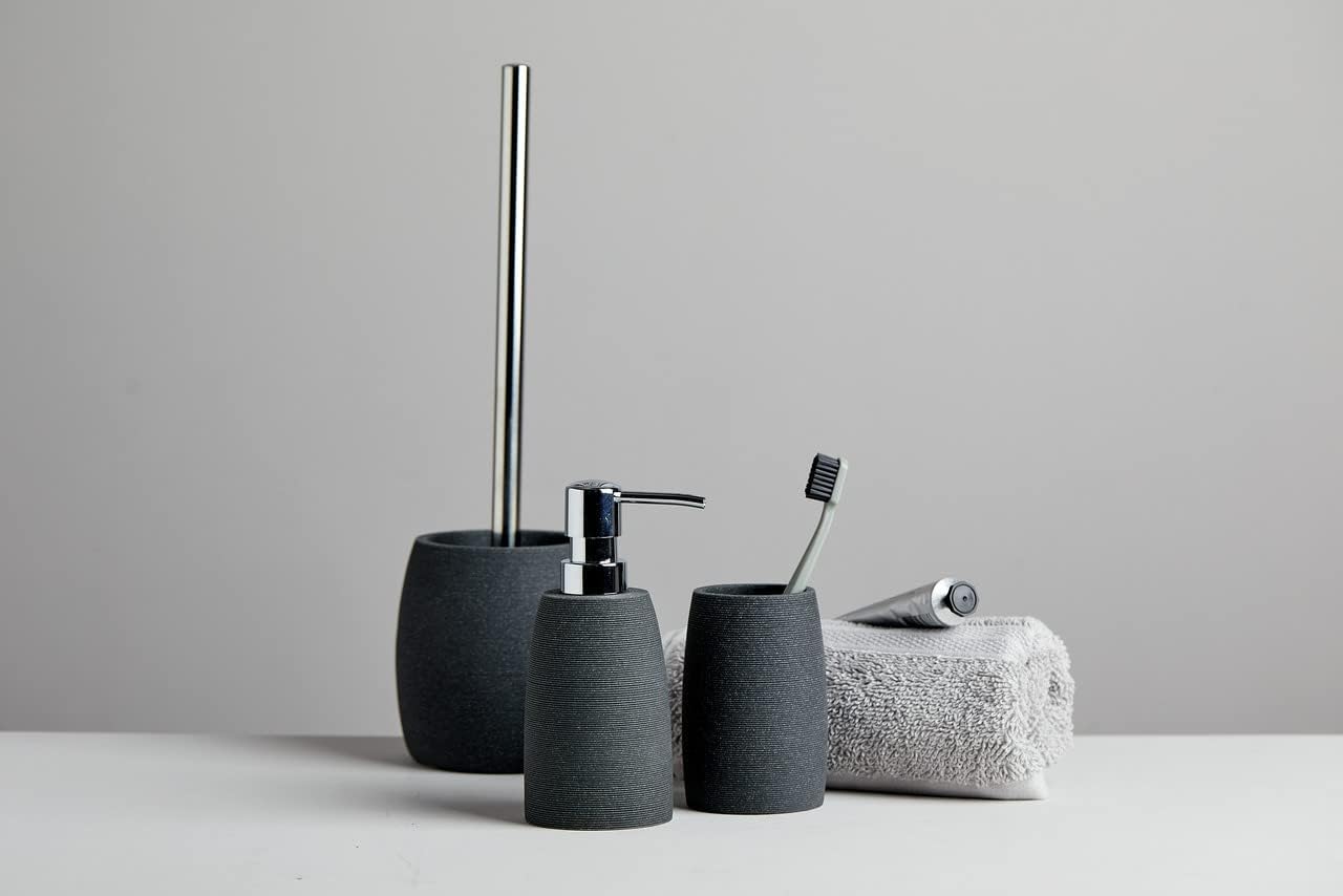 Wenko Polyresin Toilet Brush Set Grey