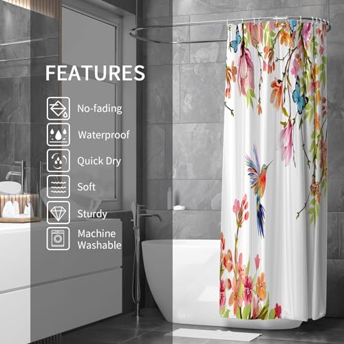Gibelle Small Stall Shower Curtain 36x72 with Hooks
